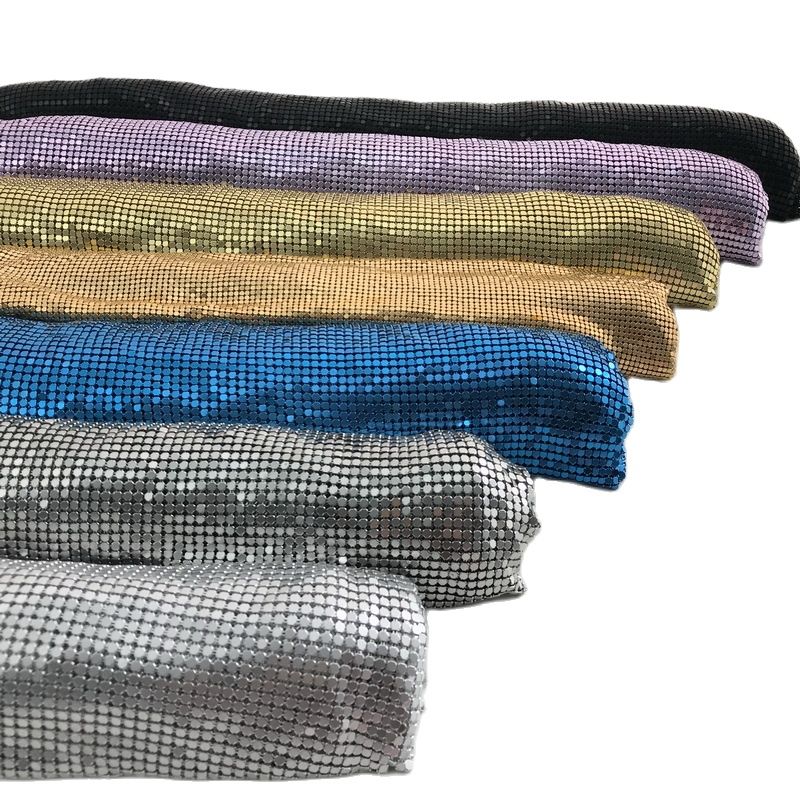 3D Printing On Fabric - Gold Aluminum Metal Sequin Fabric, DIY