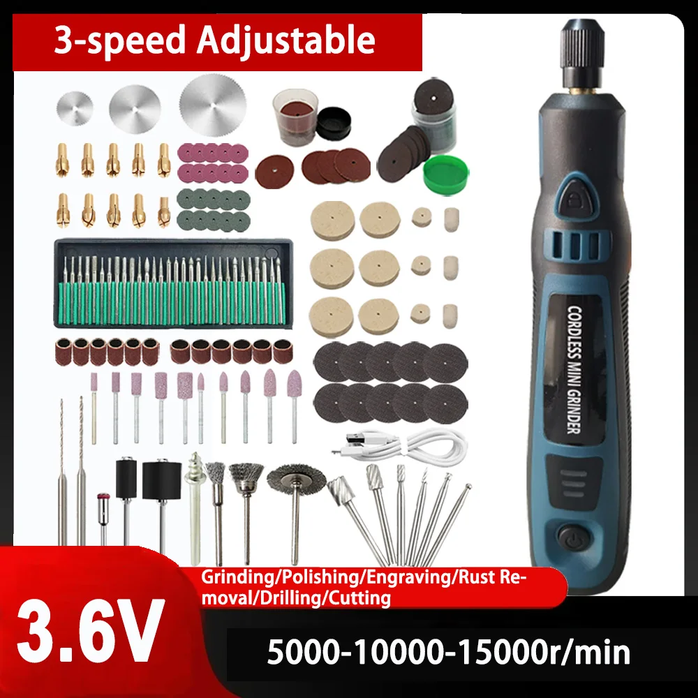 3D Printing Grinder - 3.6V 5000-10000-15000r Cordless Electric Drill Micro