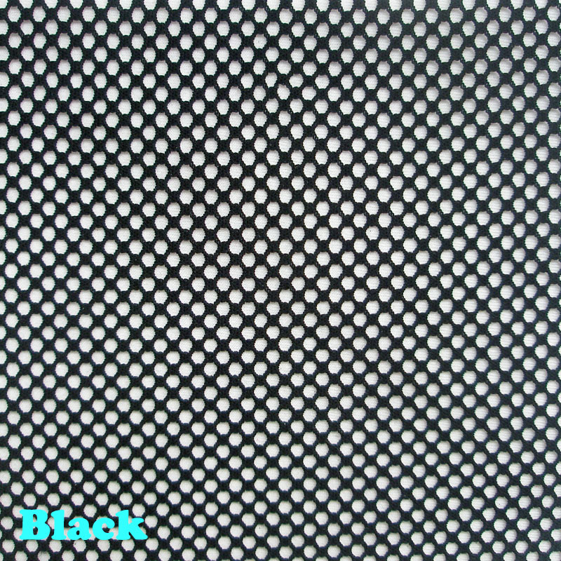 3D Printing On Fabric - Soft Black Stretch Net Fabric Spandex