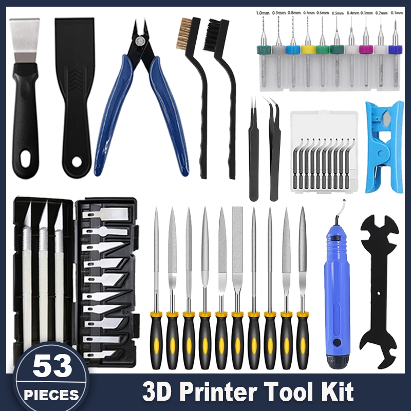 3D Printing Grinder - 3D Printer Tools Kit, 53pcs 3D