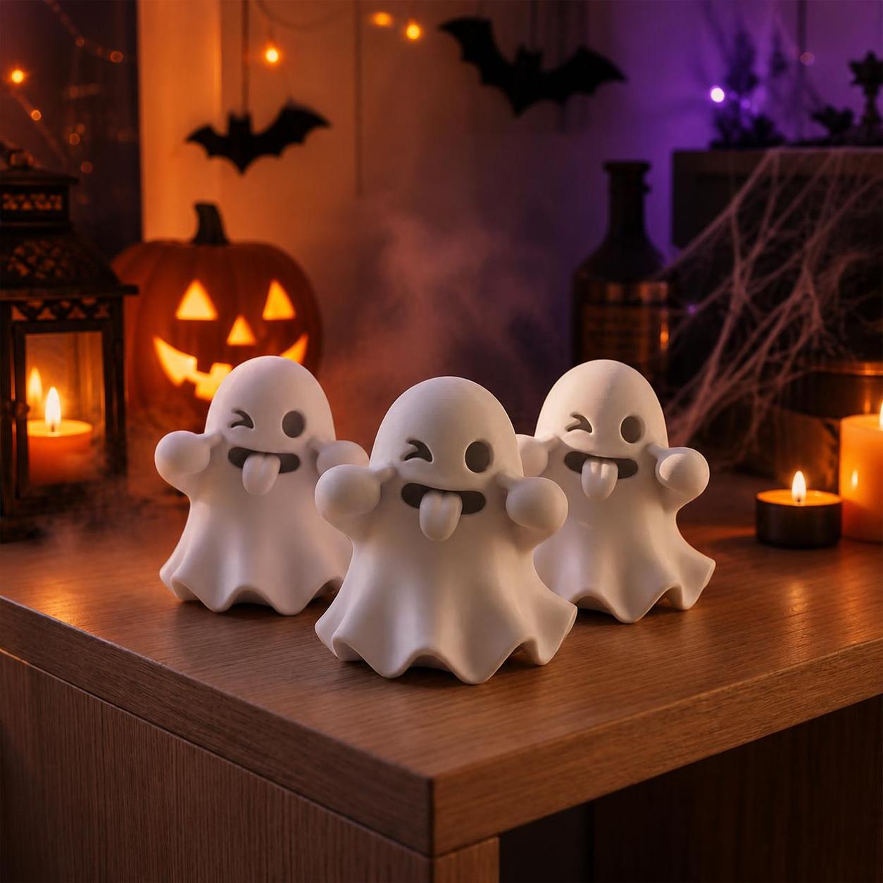 Playful Halloween Ghost Figuri - огляд і ціна 3D Printing Ghosting