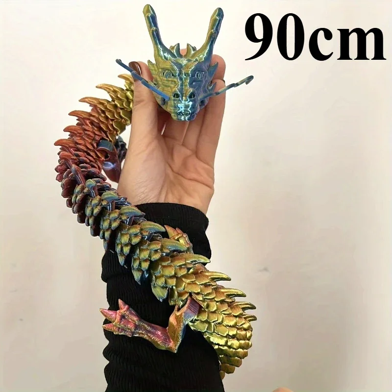 90cm 3D Printed Chinese Loong  - огляд і ціна 3D Printing Dragon
