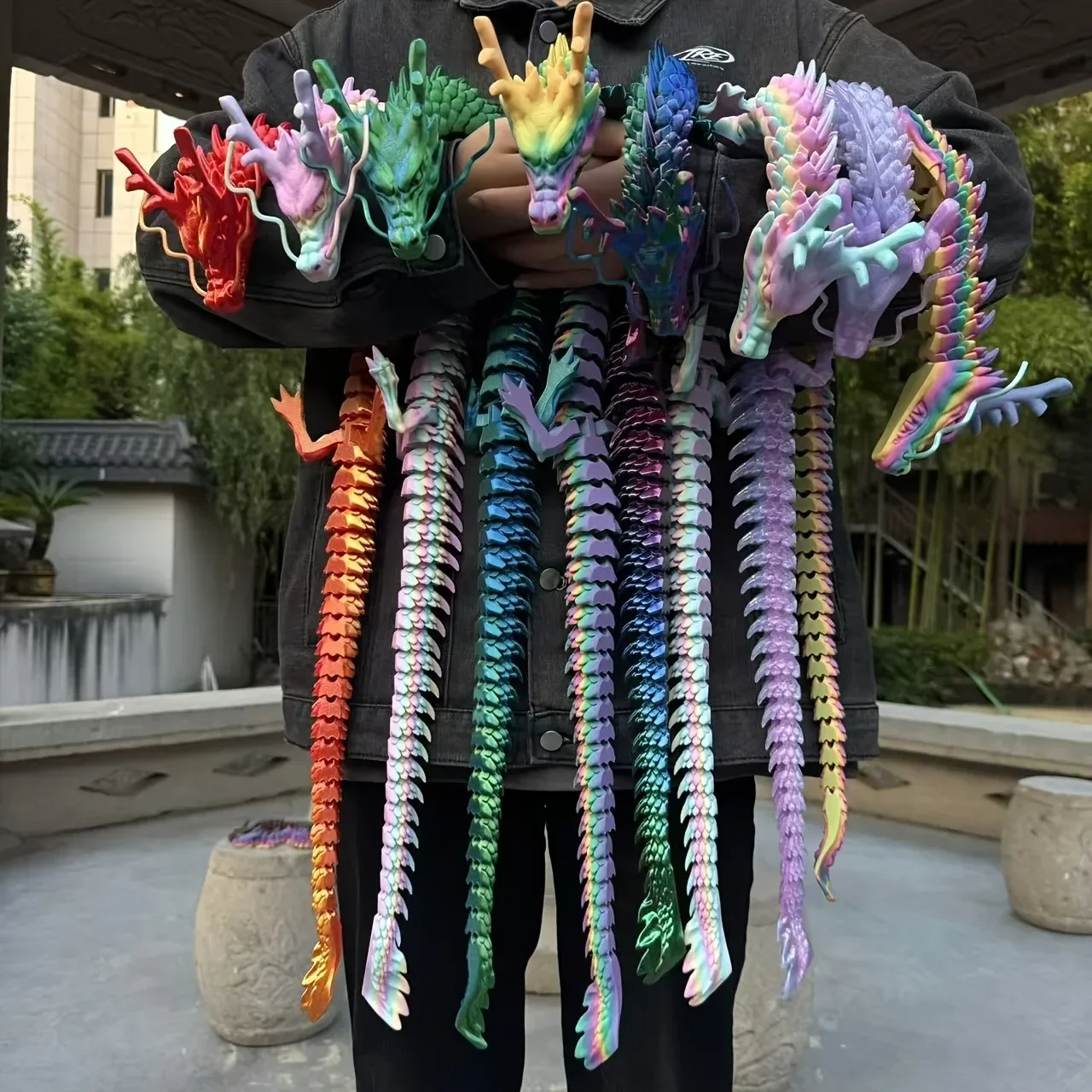 90cm 3D Printed Chinese Loong  - огляд і ціна 3D Printing Dragon