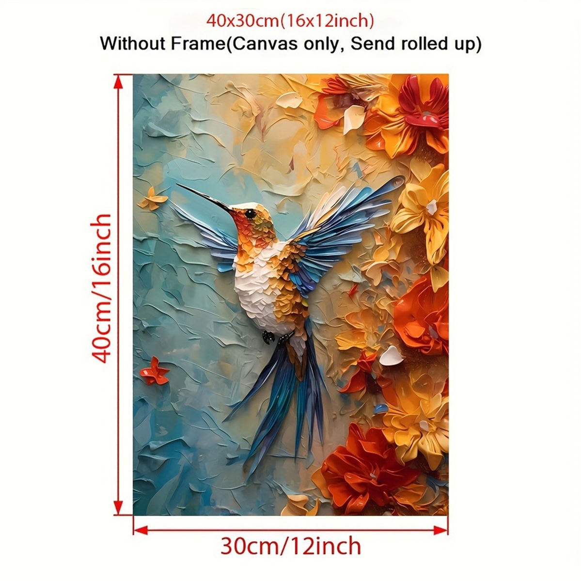 Vibrant Hummingbird & Floral 3 - огляд і ціна 3D Printing Wall
