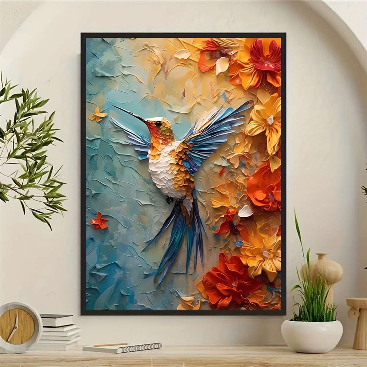 Vibrant Hummingbird & Floral 3 - огляд і ціна 3D Printing Wall
