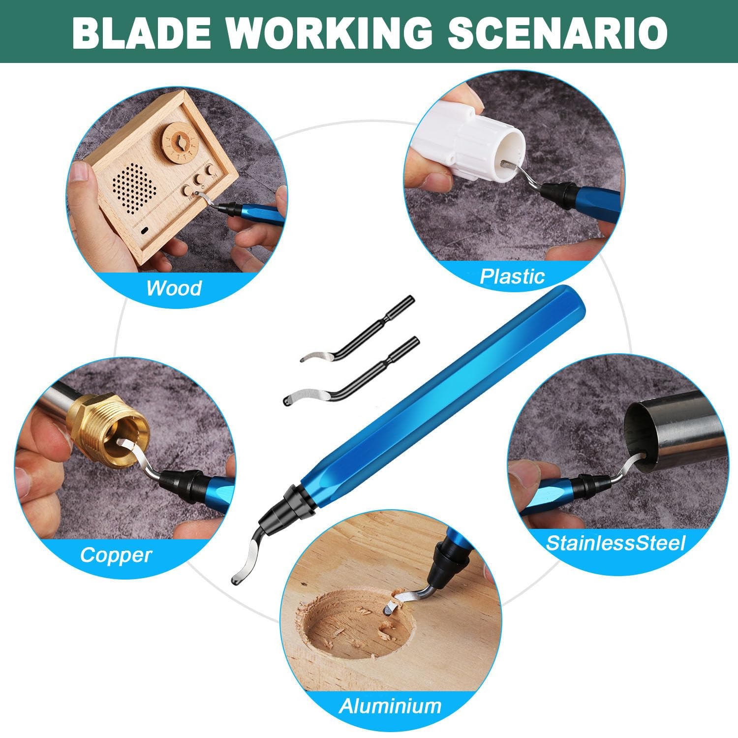 Deburring Tool Set with 11Pcs  - огляд і ціна 3D Printing File Free