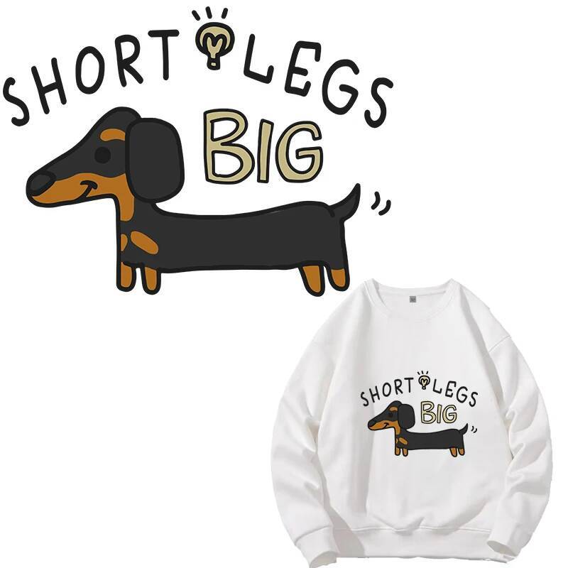 24.3cmX18cm Cartoon Dachshund  - огляд і ціна 3D Printing On Fabric