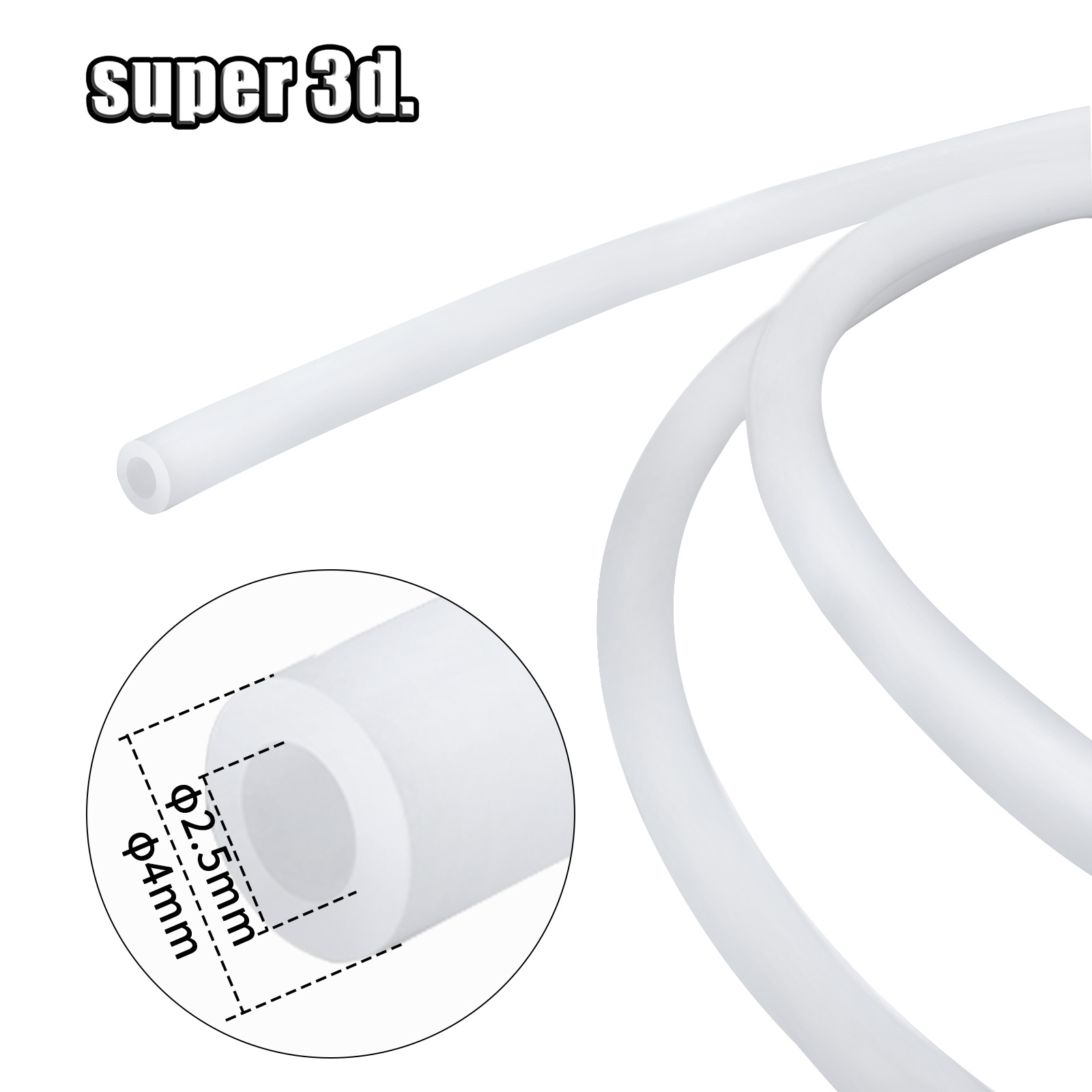 1/2/50M Bambu Lab PTFE Tube ID - огляд і ціна 3D Printing Grinder