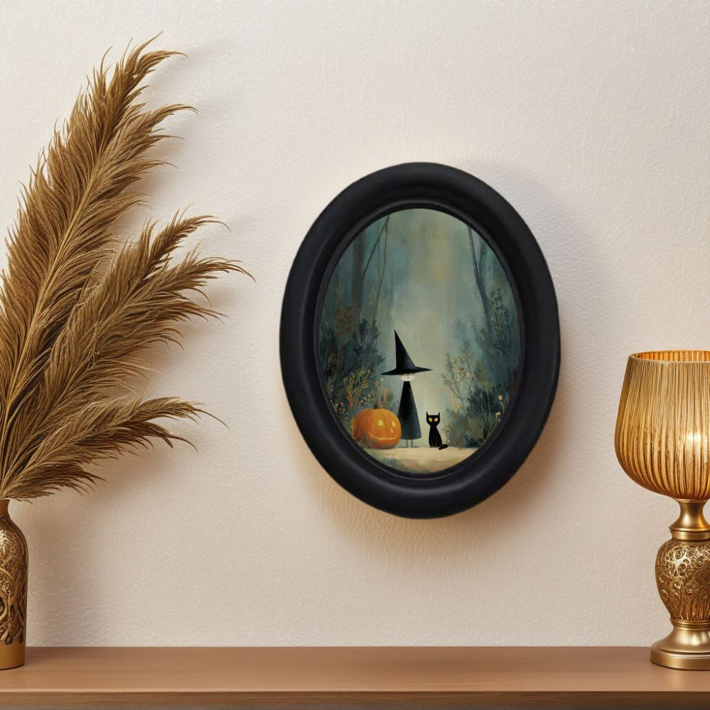 A 3D Vintage Halloween Witch a - огляд і ціна 3D Printing Wall