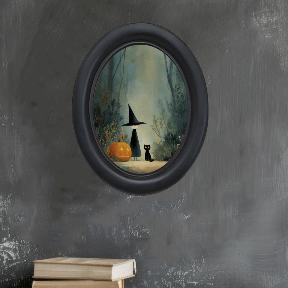 A 3D Vintage Halloween Witch a - огляд і ціна 3D Printing Wall