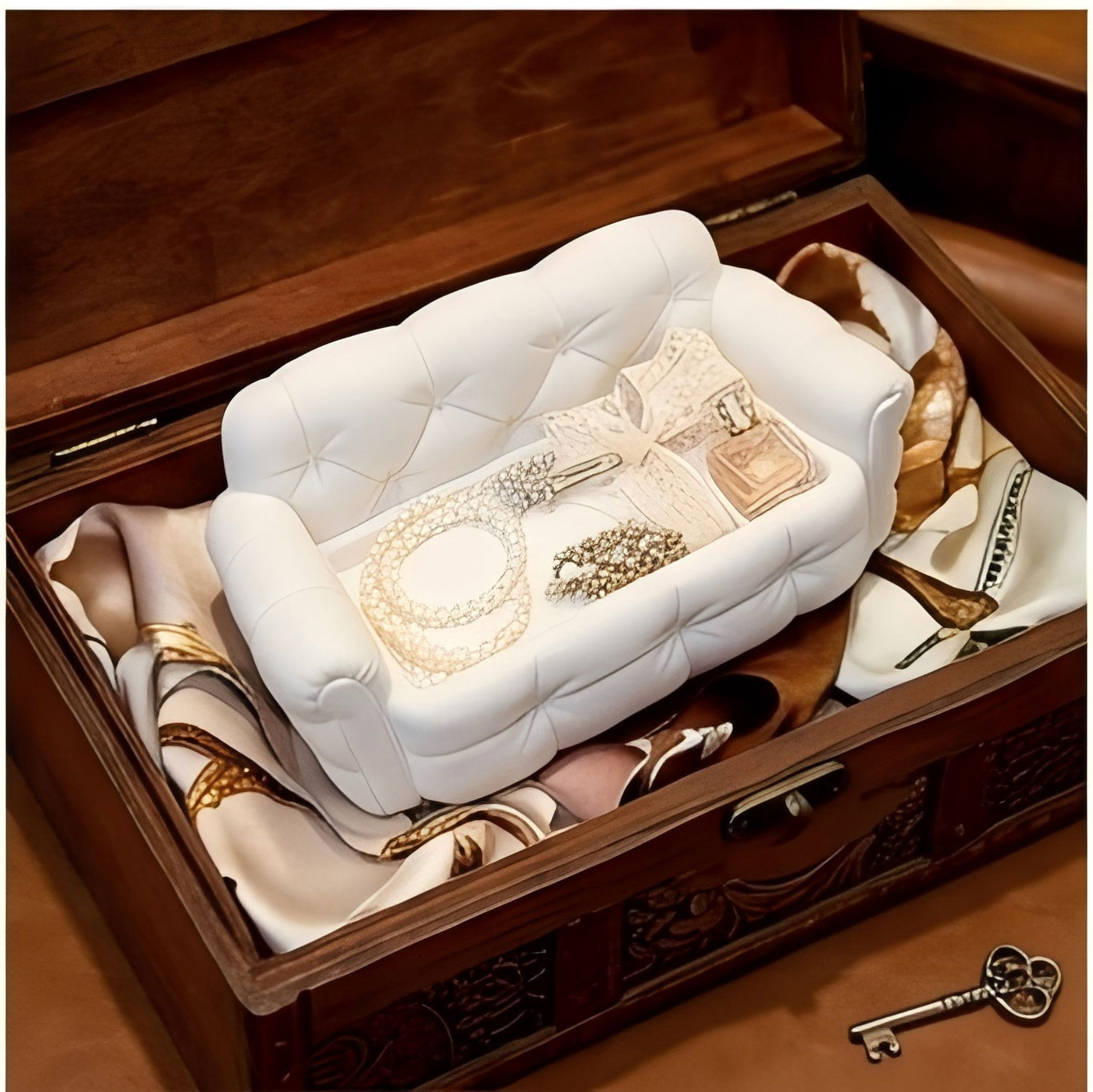 Mini Sofa Jewelry Storage Tray - огляд і ціна 3D Printing Jewellery