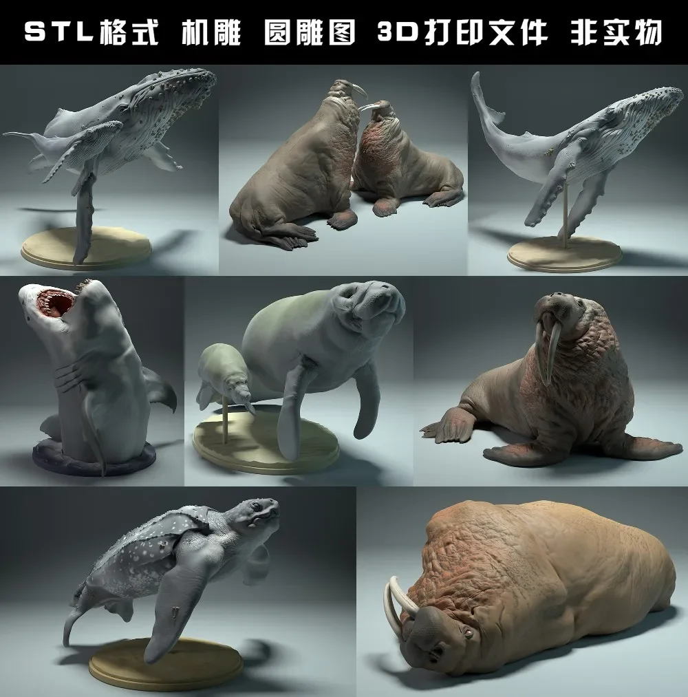 animals, polar bear, takin, wo - огляд і ціна 3D Printing File Free