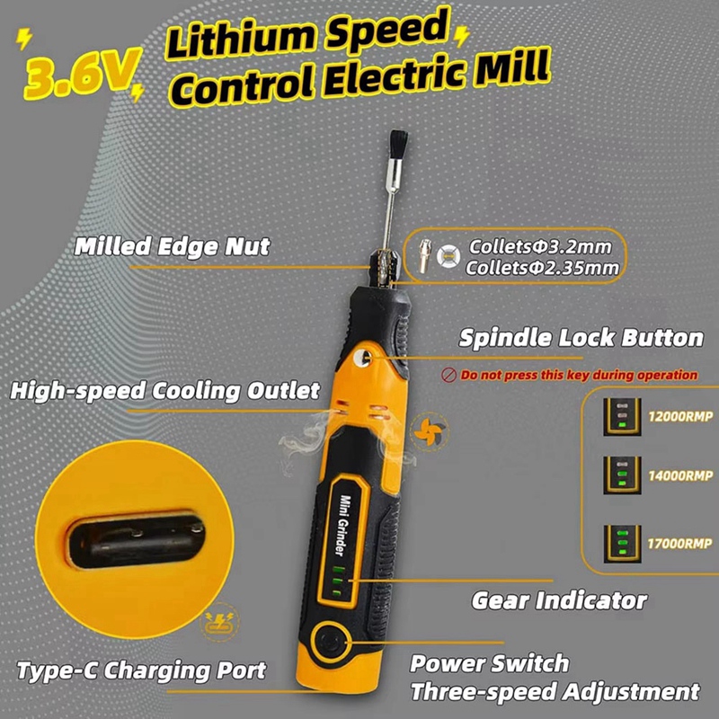 Cordless Mini Grinder Kit 3D P - огляд і ціна 3D Printing Grinder