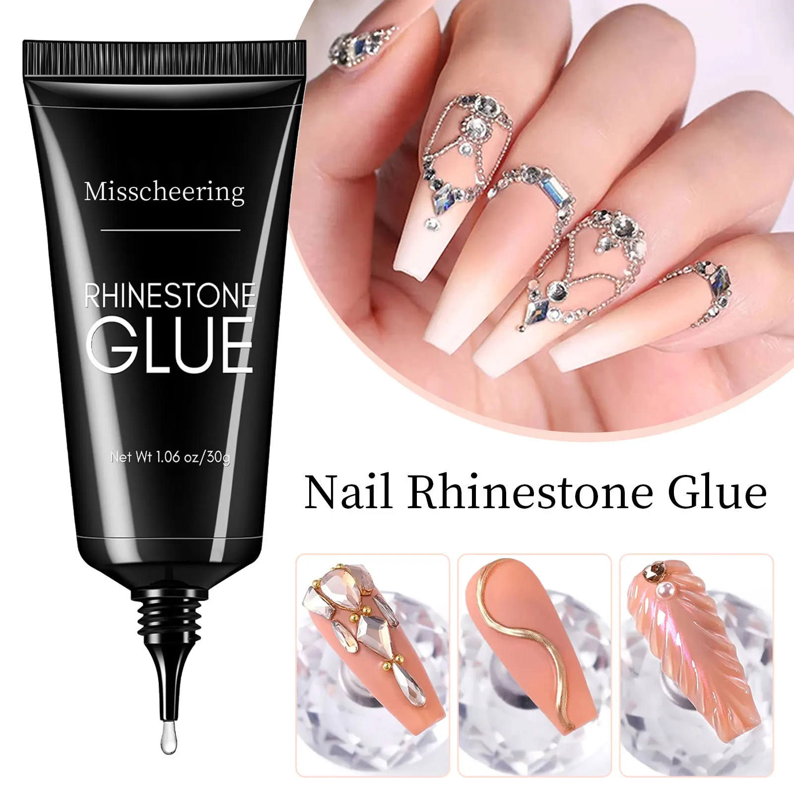 Nail Rhinestone Glue Gel for D - огляд і ціна 3D Printing Jewellery