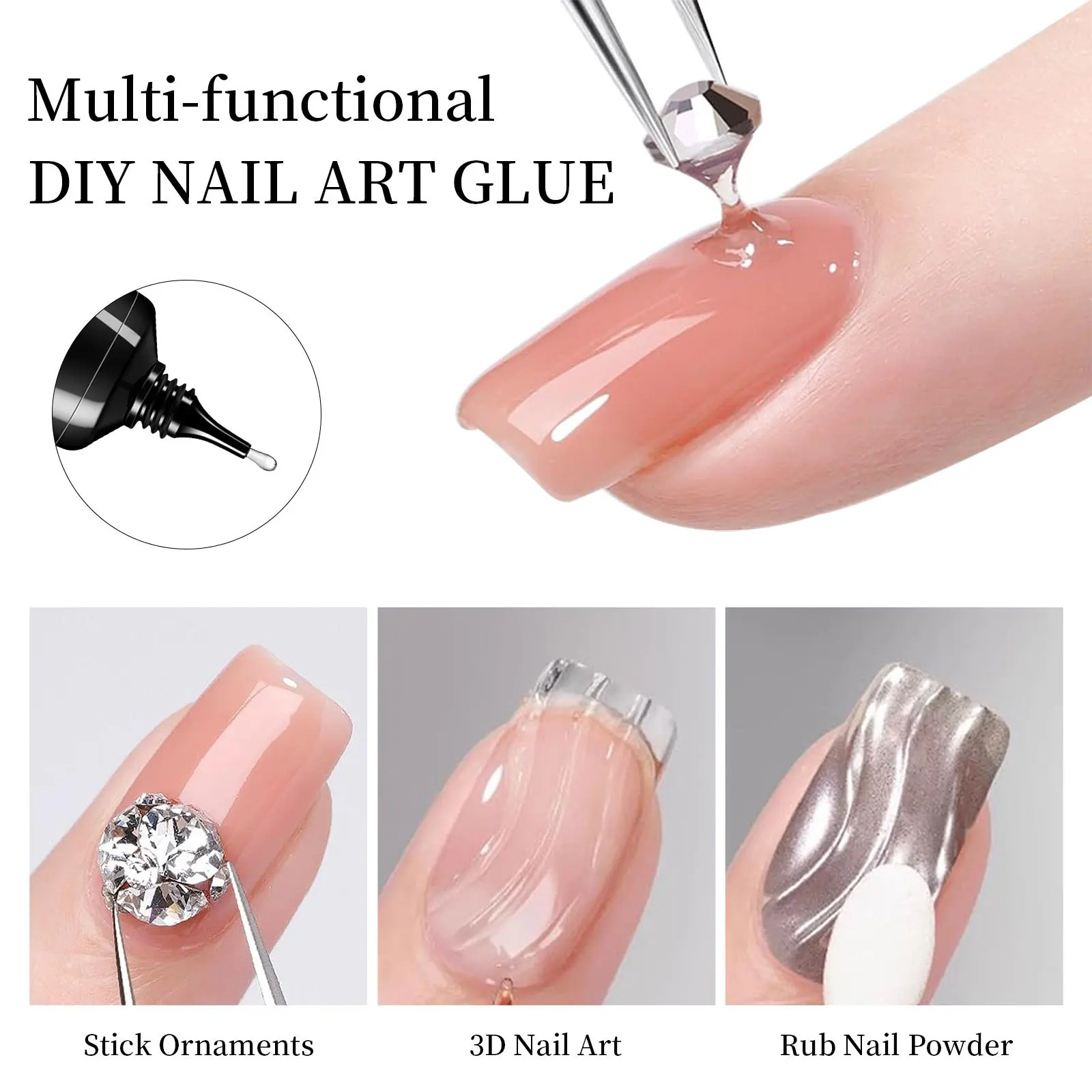 Nail Rhinestone Glue Gel for D - огляд і ціна 3D Printing Jewellery