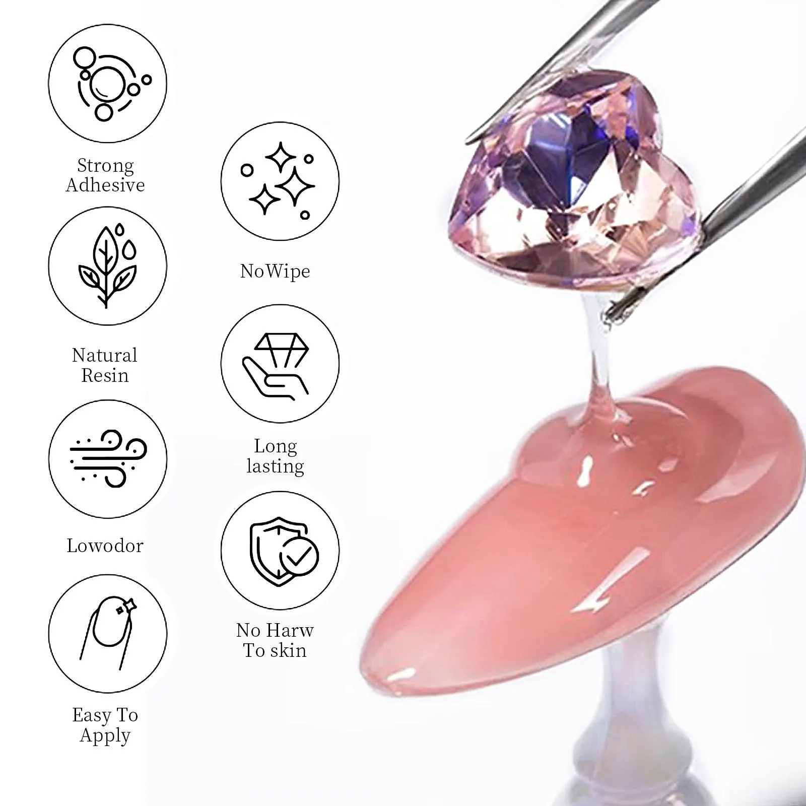 Nail Rhinestone Glue Gel for D - огляд і ціна 3D Printing Jewellery