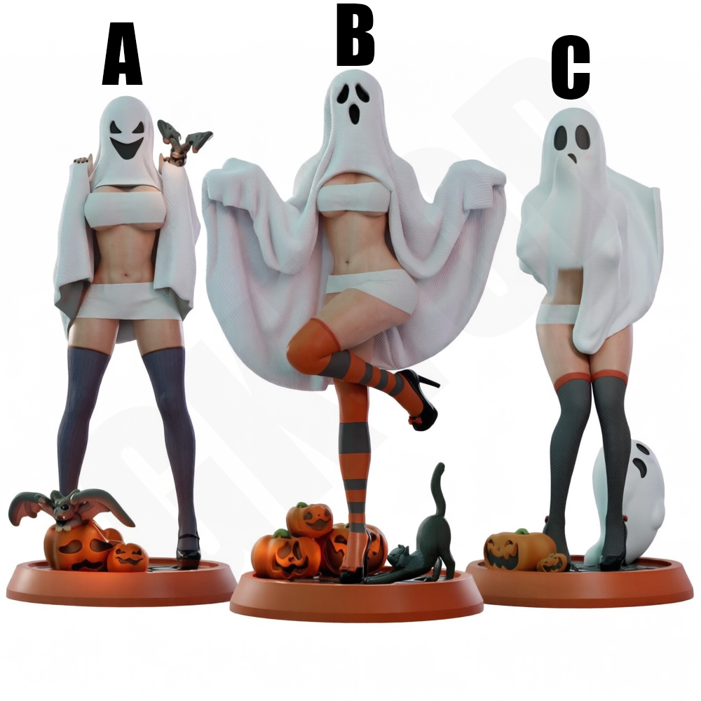 Halloween Ghost Lady 1/24 Scal - огляд і ціна 3D Printing Ghosting