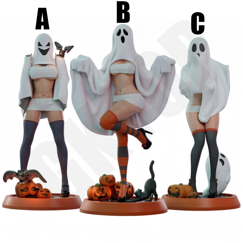 Halloween Ghost Lady 1/24 Scal - огляд і ціна 3D Printing Ghosting