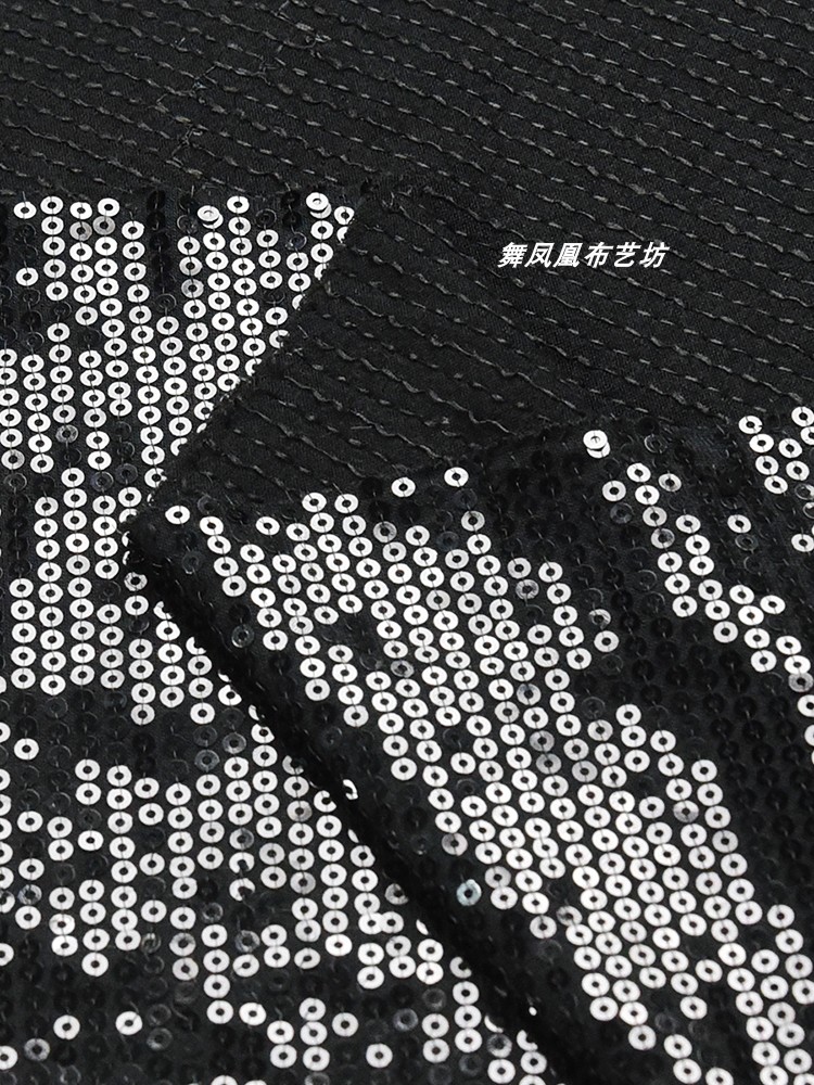 Black High Elastic Sequin Fabr - огляд і ціна 3D Printing On Fabric
